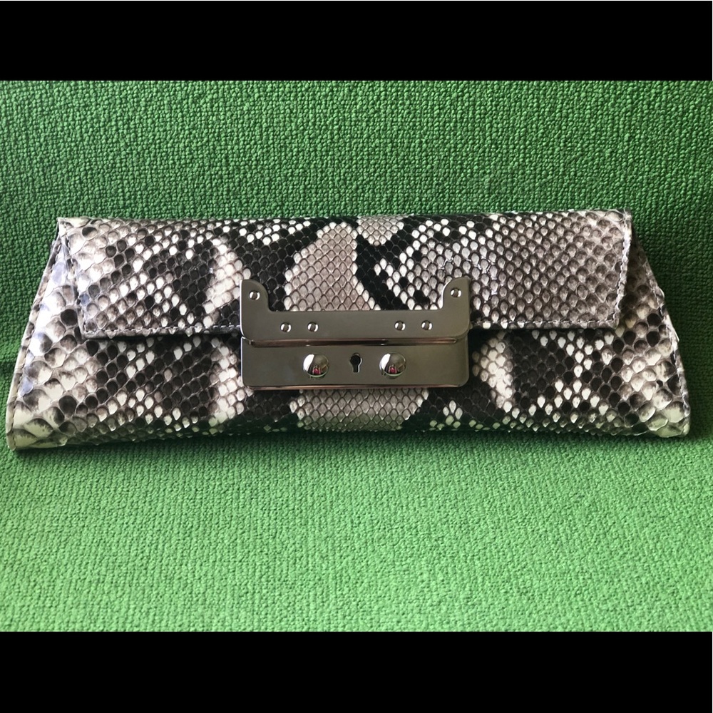 Designer Python Clutch